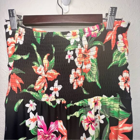 Tropical jumpsuit 🌺 cropped 🌺 pockets 🌺 small - Picture 4 of 7